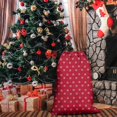 thumbnail image 4 of Christmas Sack – 28" X 20" Canvas Gift Bag with Drawstring, Full Print Polyester Santa Sack, Durable Reusable Xmas Gift Bag for Holiday, Party & Storage, 4 of 5