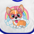 thumbnail image 4 of Inktastic Corgi Gifts Dog Lover Girls Baby Bib, 4 of 4