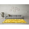 thumbnail image 3 of Ahgly Company Indoor Rectangle Abstract Yellow Modern Area Rugs, 3' x 5', 3 of 4