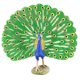 thumbnail image 2 of Peacock Figurine Desktop Art Craft Lifelike Plastic Model Ornament for Learning Home Decor Chic Design Compact Idea, 2 of 4