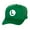Green, variant on Adult Mario Hat Trucker Cosplay Costume Plummer Bros Cap, Red M