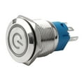 thumbnail image 6 of 19mm 12V LED Power Symbol ON-OFF Car Push Button Switch Latch Metal Waterproof, 6 of 6