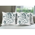 thumbnail image 6 of Ambesonne Anchor Throw Pillow Cover 4 Pack, Pin-up Girl Sailor Suit, 18", Teal and White, 6 of 7