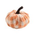 thumbnail image 2 of Chendee Simulation Flannel Pumpkin Decoration Halloween Colorful Cloth Pumpkin Decor,Orange And White, 2 of 9