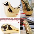 thumbnail image 4 of Small Golden Ceramics Animal Statues Home Decor Modern Style Ornaments, 4 of 5