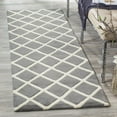 thumbnail image 3 of SAFAVIEH Chatham CHT718D Handmade Dark Grey / Ivory Rug, 3 of 10