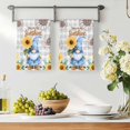 thumbnail image 3 of Sunflower Gnomes Kitchen Towels Set of 1, Summer Botanical Floral Grey Plaid Absorbent Dish Towels for Kitchen, Microfiber Hand Towel, Quick Drying Tea Towel for Cleaning Decorative Dishcloths, 3 of 7