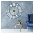 thumbnail image 6 of DaiZuY Large Wall Clock for Living Room Decor, (60CM) 24 Inch Wall Clock Decorative, Metal Analog Numeral Wall Clock Modern Wall Clocks - Large Clock Home Decor (White), 6 of 8
