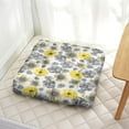 thumbnail image 3 of Autumn Floral Sunflower Floor Pillow - Oversized Square Cushion with Vintage Boho Design, 3 of 5