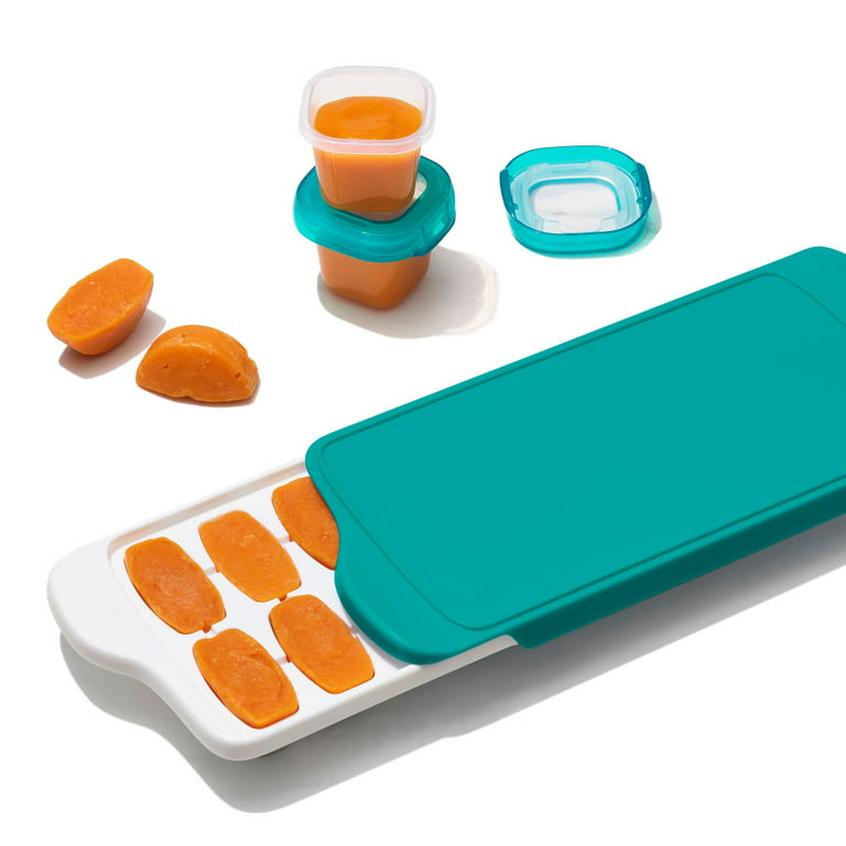 Baby Food Storage Tray - Silicone Pop Out Portion Freezer Tray (2 Pack)