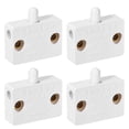 thumbnail image 1 of Interruptor de luz para puerta de armario Uxcell, interruptor momentáneo normalmente cerrado 110-250V 1A blanco 4 piezas, 1 of 3