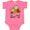 thumbnail image 3 of Inktastic My Auntie Loves Me- cute owl family Boys or Girls Baby Bodysuit, 3 of 5