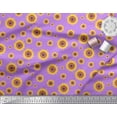 thumbnail image 2 of Soimoi Purple Velvet Fabric Sunflower Floral Decor Fabric Printed Yard 58 Inch Wide, 2 of 3