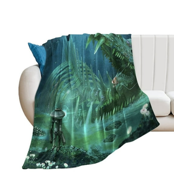 Subnautica Luxury Flannel Blanket - Super Soft Anti-Static Plush Warm Blanket for Sofa Bed - Extra Large Cozy Blanket for Men and Women, Home Decor Gift.