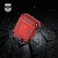 thumbnail image 2 of NIFFPD Apple AirPods Case, Full-Body Hard Silicone Shockproof AirPods Case Cover Airpods 2&1 Red, 2 of 5