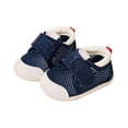thumbnail image 1 of B91xZ Espadrilles Mode pour Enfants Classiques en Coton avec Sangle Réglable, Marine 5.5, 1 of 5