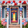 thumbnail image 5 of Colorful Welcome Arch Banner with Star Elements Party Decoration Backdrop for Community Events Festival Openings Trade Shows and Gatherings, 5 of 8