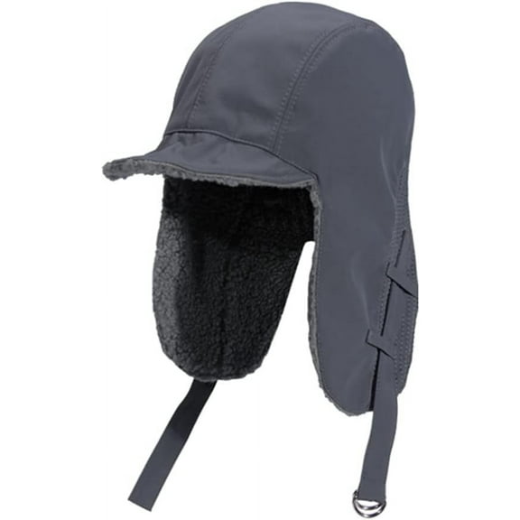 YooGuoGuo Waterproof Trapper Hat with Brim Men Women Ushanka Hats Fleece Winter Warm Trooper Ski Hat Visor Ear Flap Hat