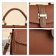 thumbnail image 3 of Bolso bandolera para mujer Bolso de hombro Bolso de moda retroCaqui, 3 of 5