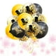 thumbnail image 4 of FELTECHELECTR 15 globos decorativos de lentejuelas de la constelación de Leo para bodas y cumpleaños (5 unidades en negro, dorado y transparente)., 4 of 6