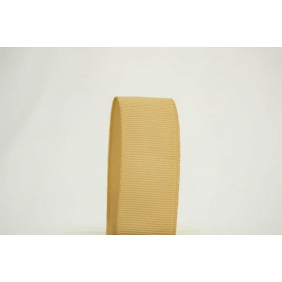 Ribbon Bazaar Solid Grosgrain Ribbon 7/8 inch Oatmeal 50 yards 100% Polyester