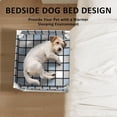 thumbnail image 2 of Bedside Window Pet Cat Bed - Dog Bed with Guardrail Extension Attached to Human Bed Height Elevated Dogs Cats Window Perch Bedside Dog Cot Sleeper Hammock Furniture Pet Beds (20'' x 20'' x 24''), 2 of 7