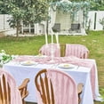 thumbnail image 6 of Parojati 2 Pcs Cheesecloth Table Runner 35'' x 120'' inch Nude Boho Gauze Cheese Cloth Table Runners for Baby Shower Decoration Wedding Party Summer Garden Farmhouse Dusty Pink, 6 of 10