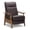 W511-Chocolate, variant on Recliner Chair - Swivel Rocking Glider with PU Leather, Ergonomic High Backrest and Adjustable Recliner for Living Room, Office and Bedroom, Cocoa