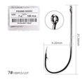 thumbnail image 1 of Alician 100pcs Long Shank Fishing Hook With Barbed High Carbon Steel Barbed Hooks With Storage Box Fishing Tackle, 1 of 8