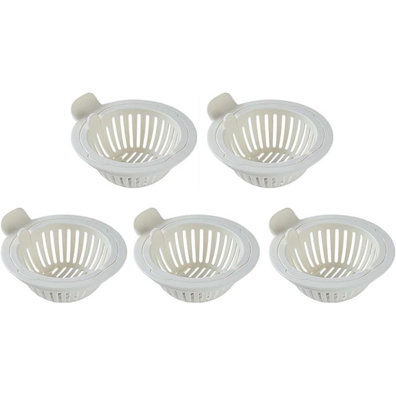 5Pcs Automatic Pressing Sink Filter, Sink Strainer, Kitchen Waste Collector Filter,Self-Cleaning Kitchen Sink Strainer Basket Waste Collector Filter for Home Kitchen Use