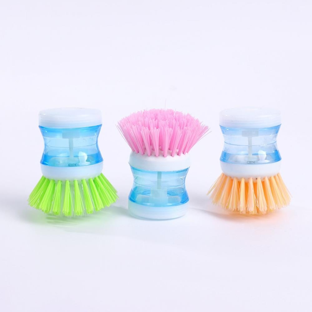 Kitchen Wash Pot Dish Brush Automatic Liquid Filling By Pressing Does Not  Hurt Pan Multifunctional Cleaning Brushes - AliExpress