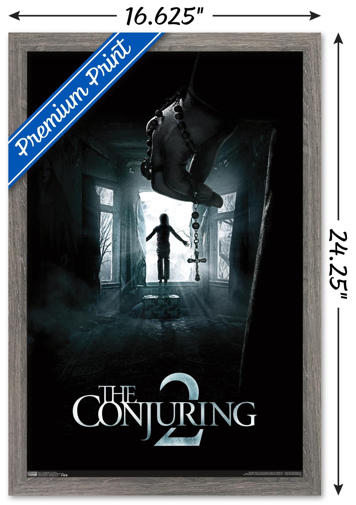 The Conjuring 2 - One Sheet Wall Poster, 14.725" x 22.375", Framed