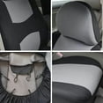 thumbnail image 5 of 4PCS Universal Front Car Seat Covers Protector Cushion Replacement Front Seat Only, Black+Gray, 5 of 9