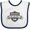 White and Navy, variant on Inktastic Banner Groom's Team Boys or Girls Baby Bib