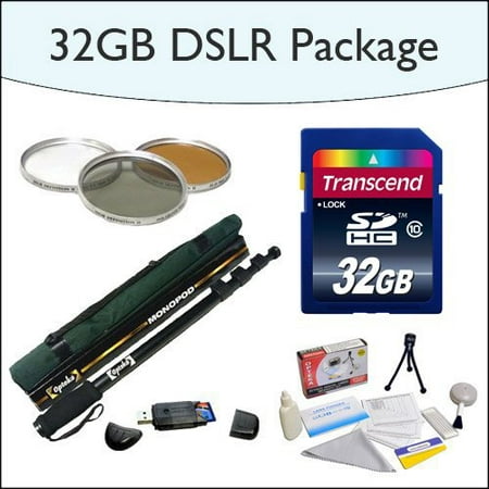 32GB SDHC DSLR Package Including 32GB SDHC High Speed Memory Card, Opteka 67