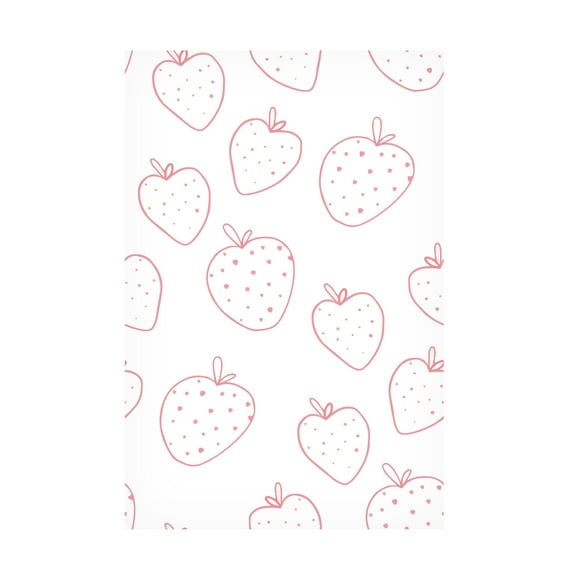 Fiorella Surface Design 'Strawberry Lines' Canvas Art