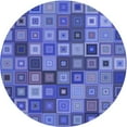 thumbnail image 1 of Ahgly Tapis Rond Lavable en Machine Intérieur Transitionnel Bleu Ciel, 4 Pieds Rond, 1 of 7