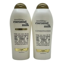 OGX Nourishing   Coconut Milk Shampoo & Conditioner Set, 25.4 Ounce (Set of 2)