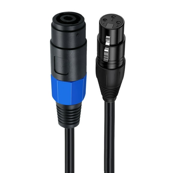 Qisuw Speakon to XLR Extension Cable Speakon Female to Female Wire Cord Speaker Cable