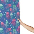 Fabric Shower Curtains for Bathroom Cute Green Pink Jellyfish 60x72In