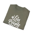 thumbnail image 4 of Less People More Cats - Cute Cat Lover Saying with Paw Prints T-Shirt, 4 of 4