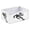 American Football Athlete, variant on Fabric Storage Bins Foldable Cube For Home Organization Baskets Leopard Print and Palm Leaves Brown Tones