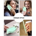 thumbnail image 6 of iPhone 11 Case, iPhone 11 Phone Case Love Heart Cute Case with Wristband Kickstand Holder Soft TPU Plating Bumper Protective Slim Shockproof iPhone 11 Phone Case for Girls Women, Mint Green, 6 of 16