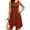A2-Brownish Red, variant on Chiclily Women Summer Casual T-Shirt Dress Sleeveless Irregular Hem Beach Loose Dress with pockets, US Size Large, Brownish Red
