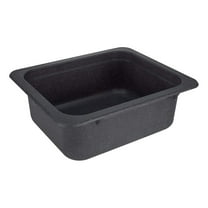 RV Kitchen or Bathroom Bar Sink | 15" X 13" | White or Black Granite | Single Plumbing Hole | Made in USA (Black Granite)
