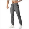 thumbnail image 3 of Txeol Sweatpants for Men Athletic Jogger Pants with Zipper Pockets Lightweight Stretch Gym Outdoor Activities Sportswear 2025-Dark Gray,M, 3 of 7