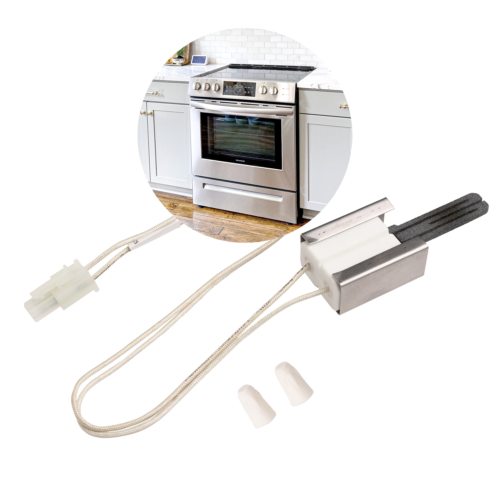 Surface Igniter DS026KX 3.2 to 3.6 Range Oven Igniter Replacement for 3164849400, Premium Oven Igniter for Gas Stove