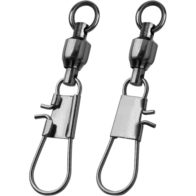 Rotules à Roulement à Billes à Pression Pêche Eau Salée Eau Douce Rotules à Pression Équipement de Pêche Pivot avec Clips à Pression à Emboîtement Acier Inoxydable Noir #1 (22 Lb) 25 Pcs #1 (22 Lb) 25 Pcs