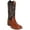 Cognac, variant on Men’s Genuine Leather Quill Ostrich Print Western Cowboy Square Toe Rodeo Boots