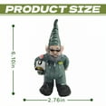 thumbnail image 6 of ICERUN Garden Gnomes,Resin Airforce Gnome Elf Yard Decorations Outdoor,Flower Bed Scene Funny Garden Gnomes,Style4, 6 of 7